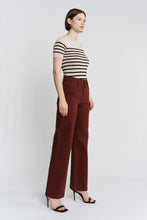 Load image into Gallery viewer, Deep Burgundy Wide Leg Denim
