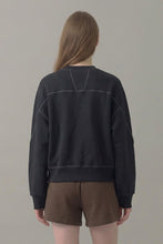 Load image into Gallery viewer, Alex Button Up Cardigan in Black
