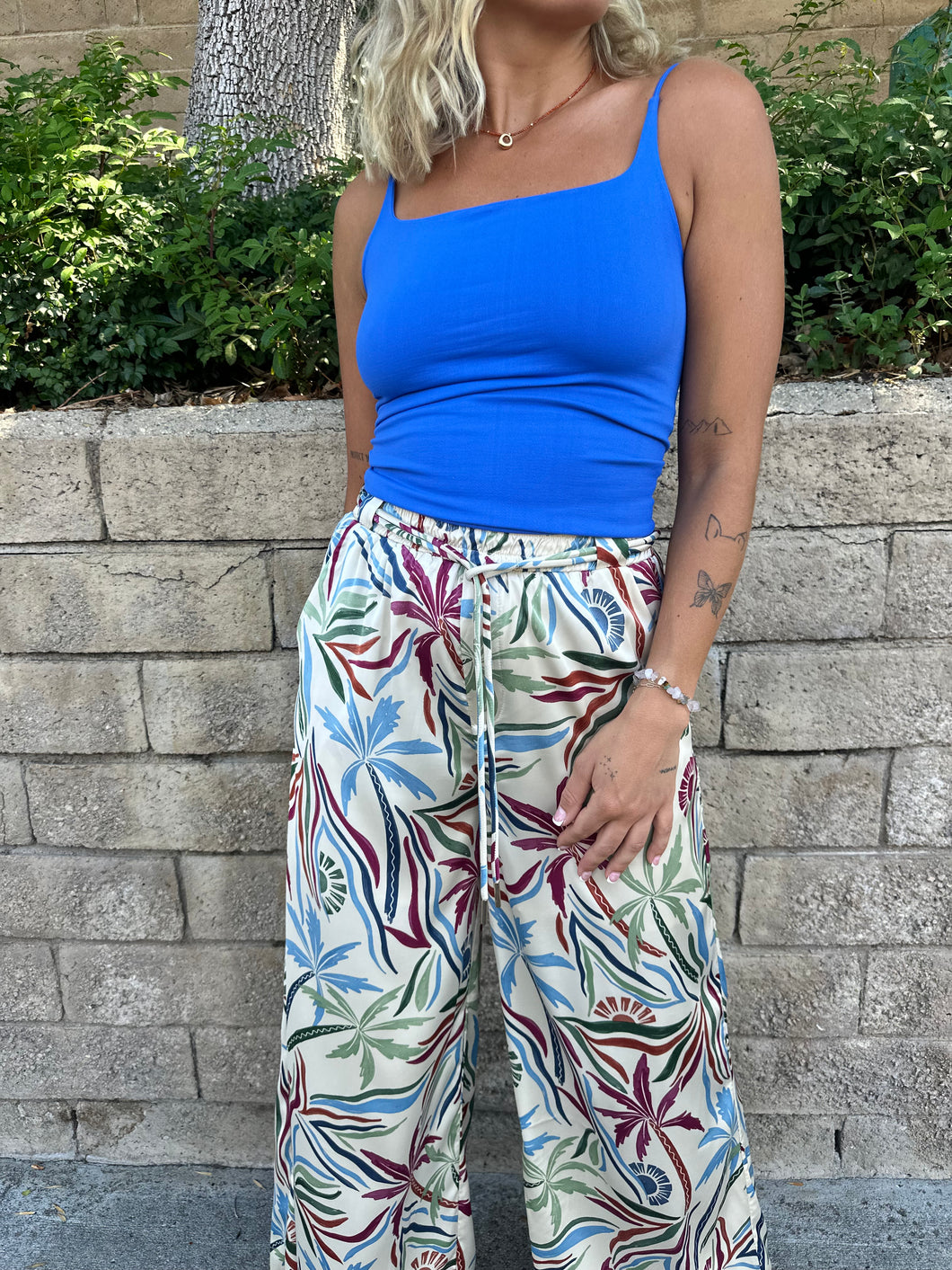 Royal Blue Thin Strap Tank