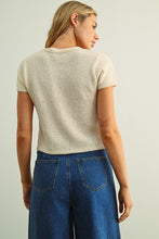 Load image into Gallery viewer, Downtown Cap Sleeve Button Top
