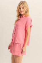 Load image into Gallery viewer, You Always Short Sleeve Top in Coral Pink
