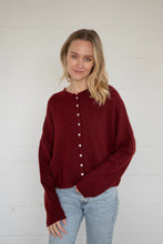 Load image into Gallery viewer, Hug Me Cardigan in Wine
