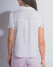 Load image into Gallery viewer, Remi Ruffle Top in White
