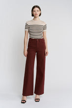 Load image into Gallery viewer, Deep Burgundy Wide Leg Denim
