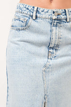 Load image into Gallery viewer, Just Two Lovers Denim Skirt
