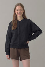 Load image into Gallery viewer, Alex Button Up Cardigan in Black
