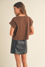 Load image into Gallery viewer, Tina Tee in Brown
